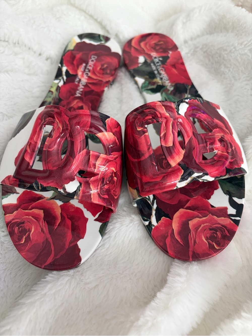 Dolce & Gabbana Floral Slide Sandals - Picture 9 of 10